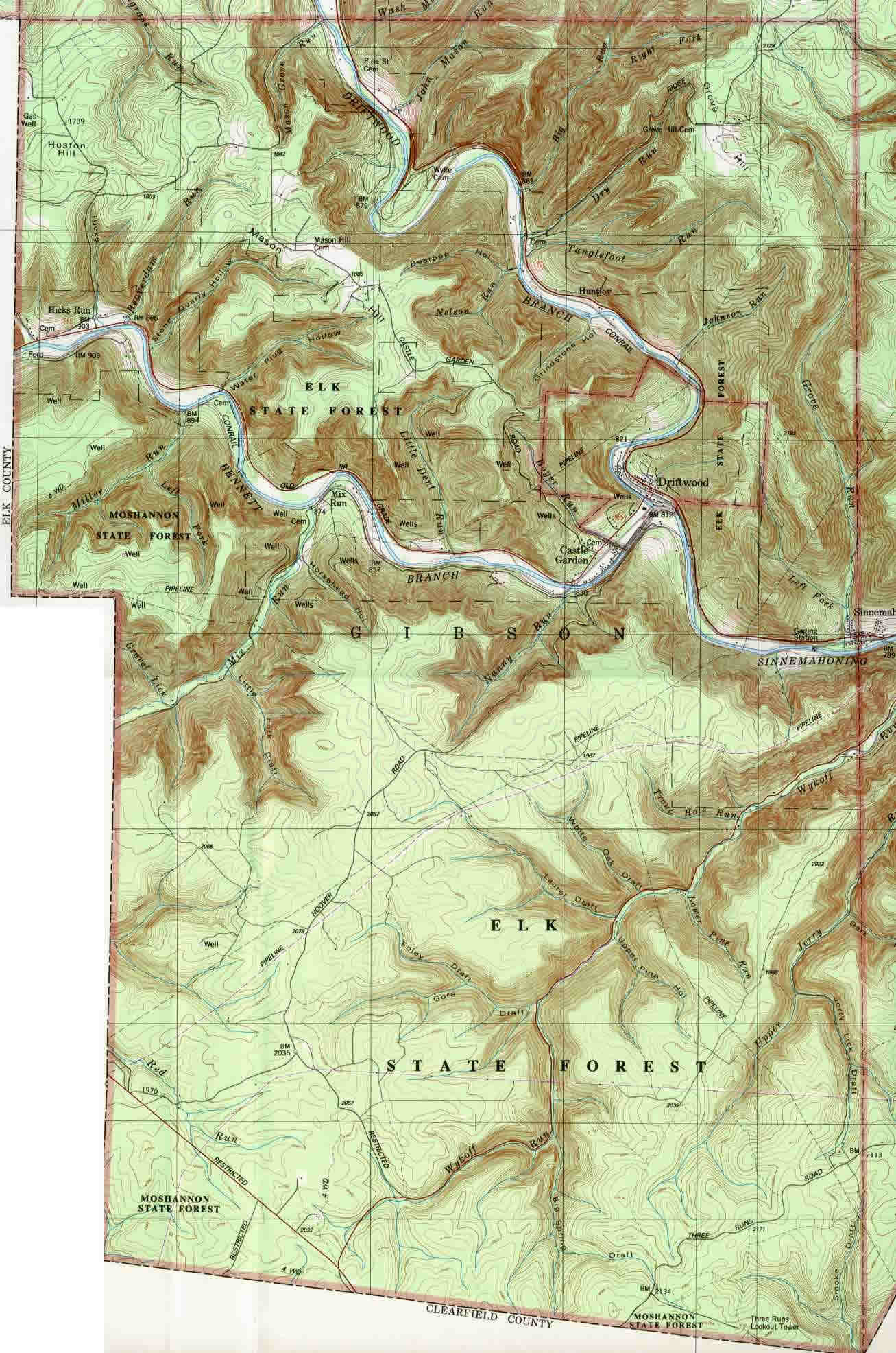 Cameron County Map